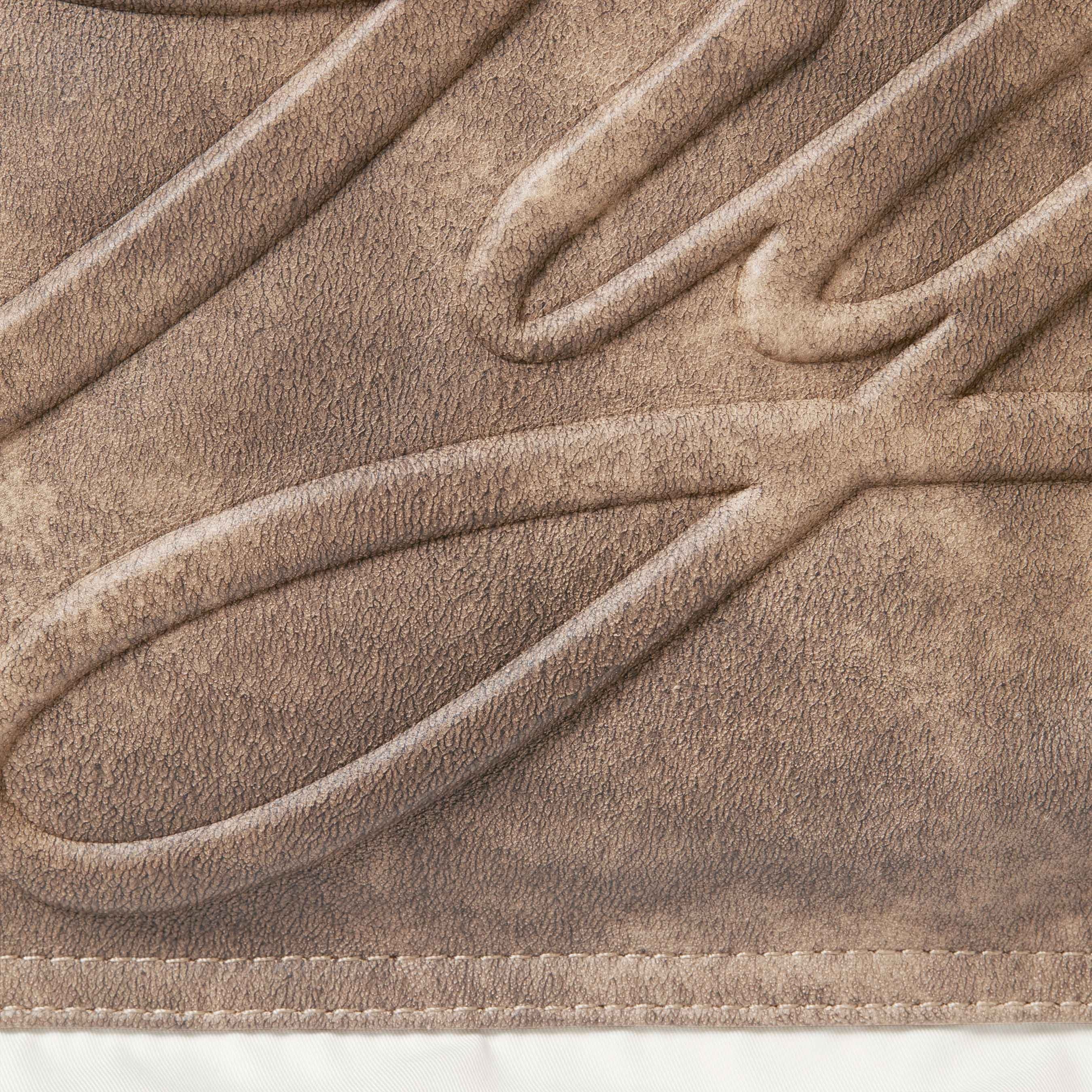 Leather Yoke Puffer Jacket view 14